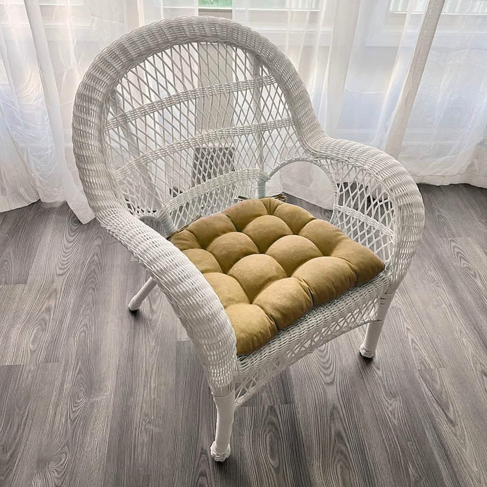 Microsuede Camel Extra Large Dining Chair Pads