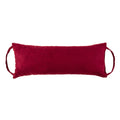 Barnett Home Decor | Microsuede Wine Travel Pillow | Burgundy Neck Roll Pillow |