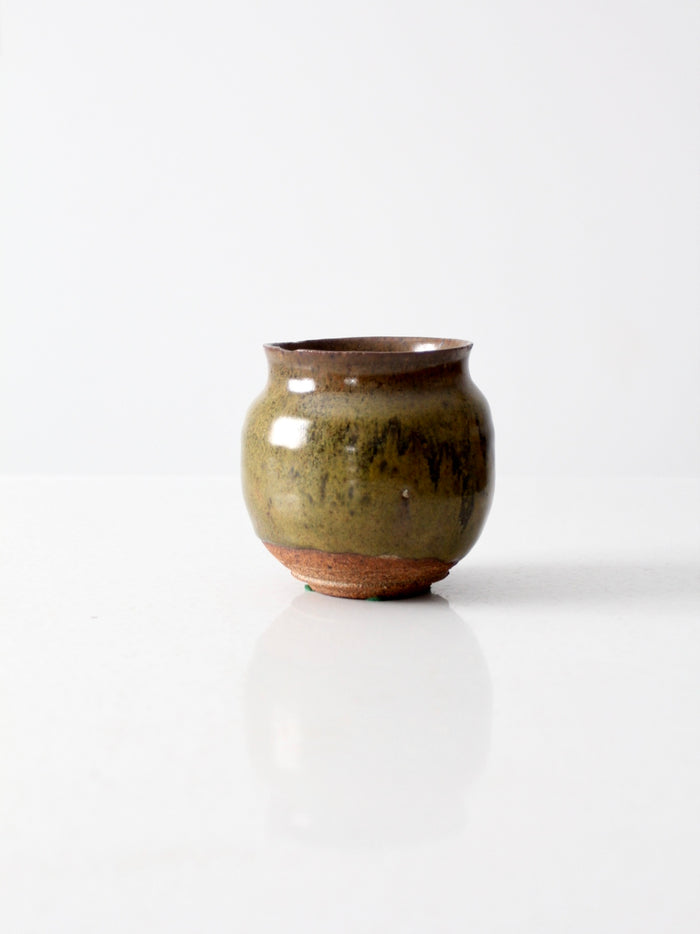 mid-century studio pottery vase