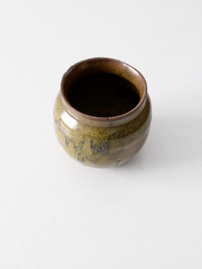 mid-century studio pottery vase