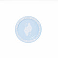 Mini Gwendolyn's G. McGee Queen of Hearts Bread and Butter Ice Blue Jasperware Paper Plate - 50 pack