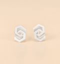 Mini Hex Link Post Earrings