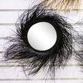 MIRROR SUN PALM DIAMETER 50CM BLACK (418014581)