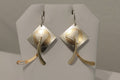 Handcrafted Mixed Metal Dangle Earrings