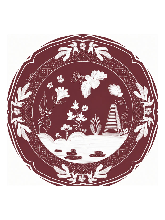 Mocha Beachside Dessert Paper Plate - 8 pack