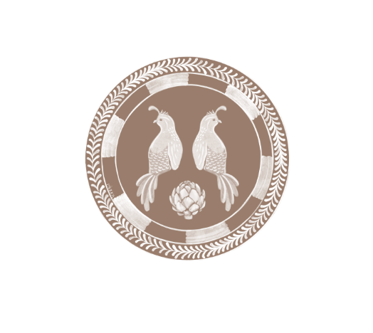 Mocha Josephine Quails Dessert Paper Plates - 8 pack