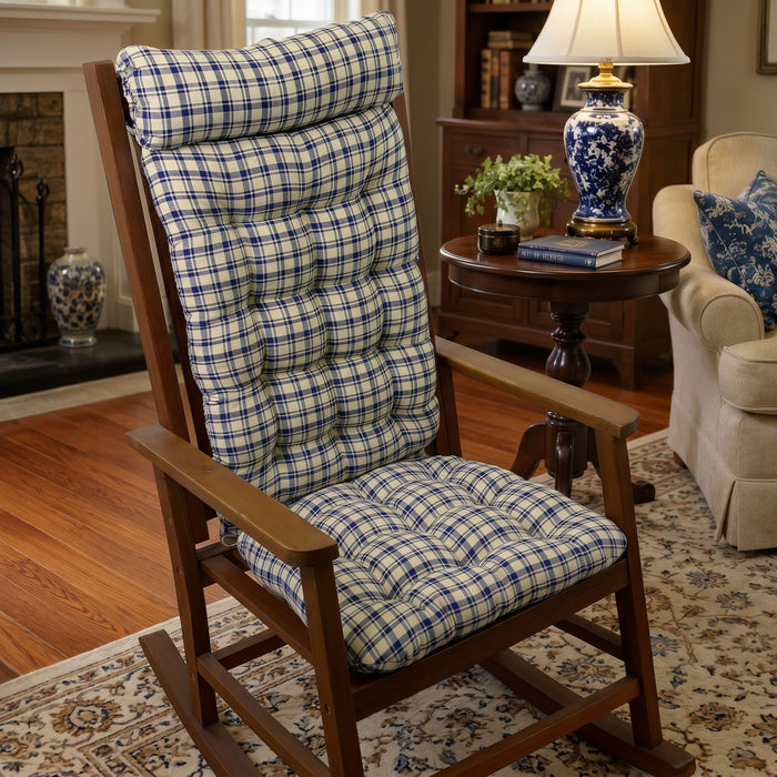 Montgomery Blue Rocker Back Extender Pillow - Headrest Pillow