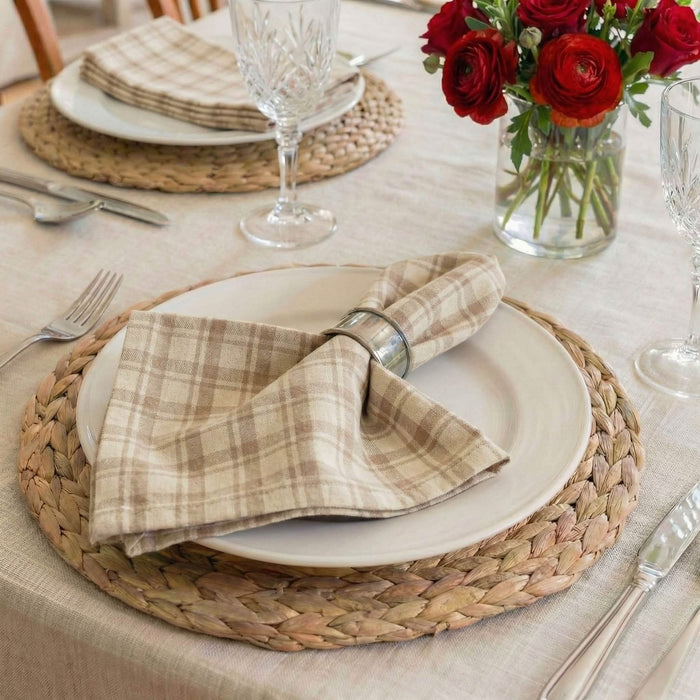 Montgomery Natural Cloth Napkins - Set of 8