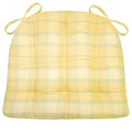 Morning Dew Sunshine Yellow  Dining Chair Pad - Latex Foam Fill - Made in USA