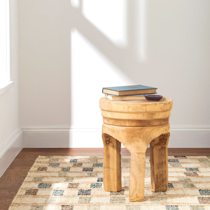 Mosaic Blue Handwoven Jute Rug Rug By Annie Selke