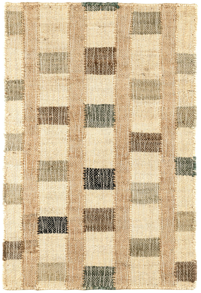 Mosaic Blue Handwoven Jute Rug Rug By Annie Selke