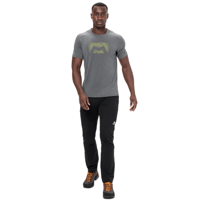 Mountain Equipment Headpoint Graphic Men's Tee - Flint Grey - Hill and Dale Outdoors