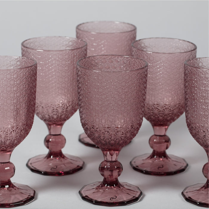 MOZART SET OF 6 GOBLET PINK (202015688)