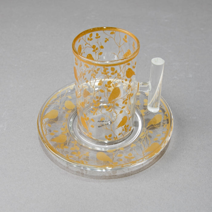 NABEISI-SET/6PCS TEACUP&SAUCER GOLD (202016520)