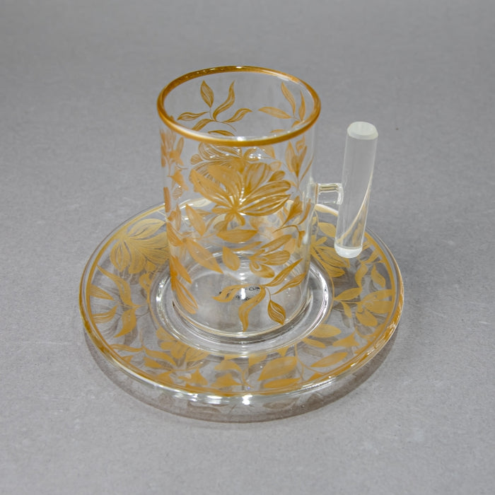 NABEISI-SET/6PCS TEACUP&SAUCER GOLD (202016524)