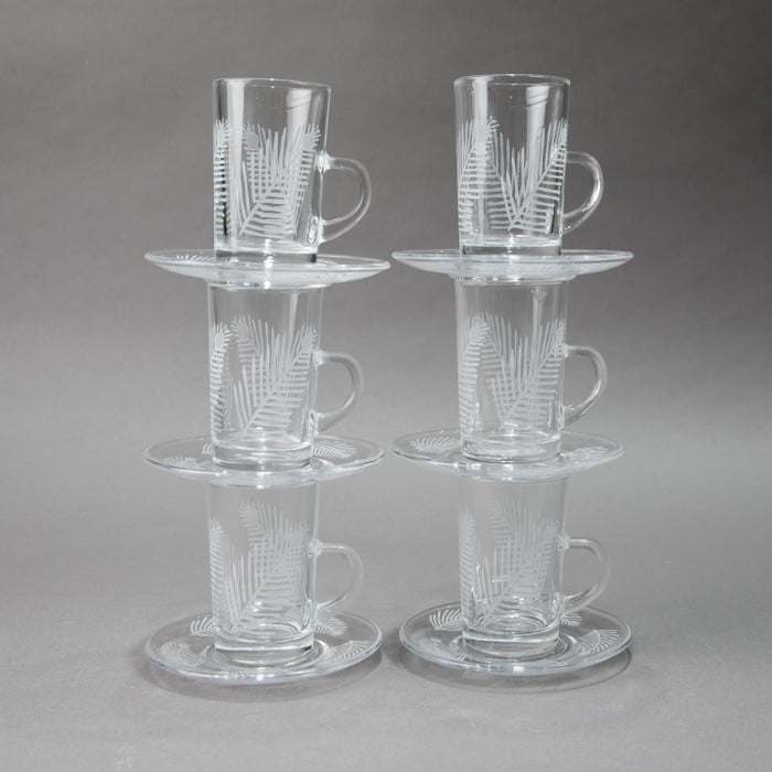 NABEISI-SET/6PCS TEACUP&SAUCER SLV (202016512)