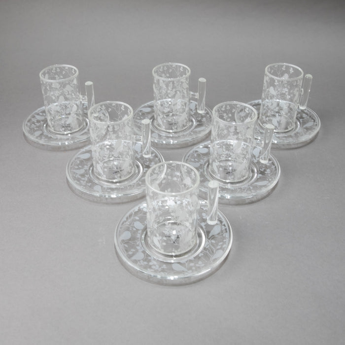 NABEISI-SET/6PCS TEACUP&SAUCER SLV (202016518)