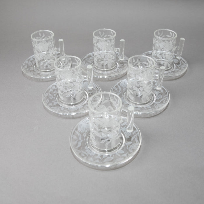 NABEISI-SET/6PCS TEACUP&SAUCER SLV (202016522)