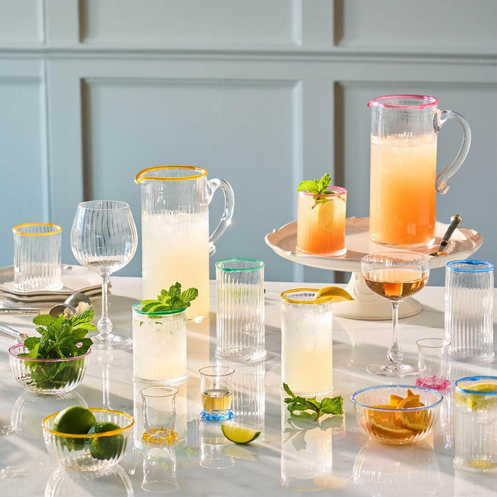 Juliska Nell Double Old Fashioned Glass Chambray