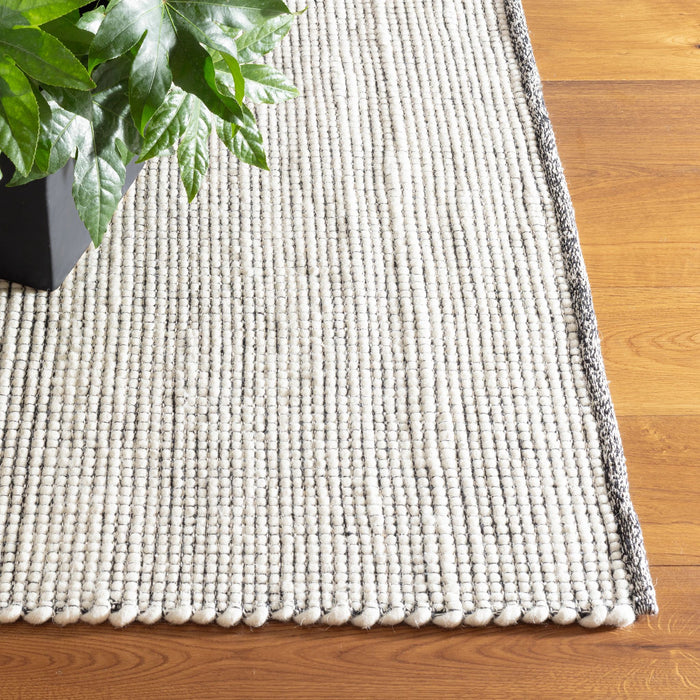Network Black Handwoven Wool Rug Rug By Annie Selke