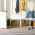 Nimes Ticking Neutral Machine Washable Rug Rug By Annie Selke
