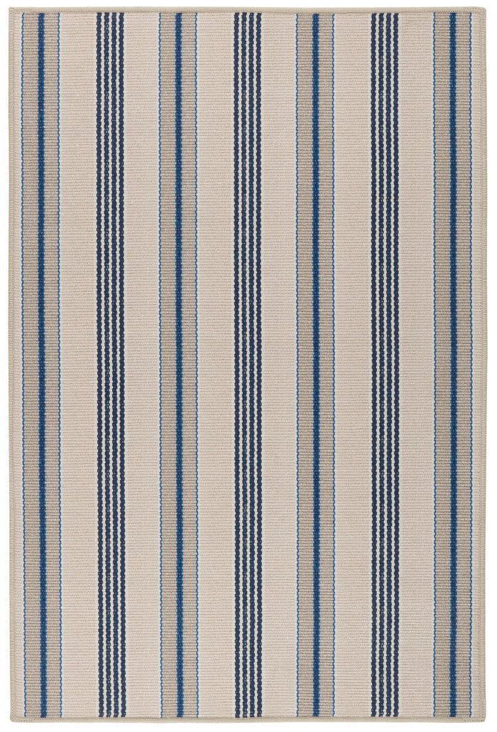 Nimes Ticking Neutral Machine Washable Rug Rug By Annie Selke