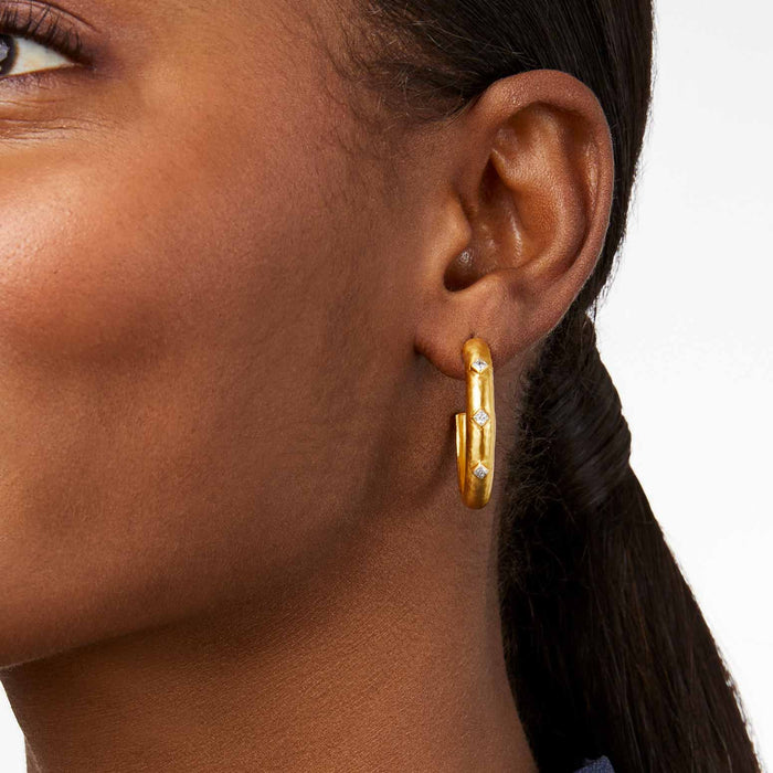 Julie Vos Noel Stone Hoop Small