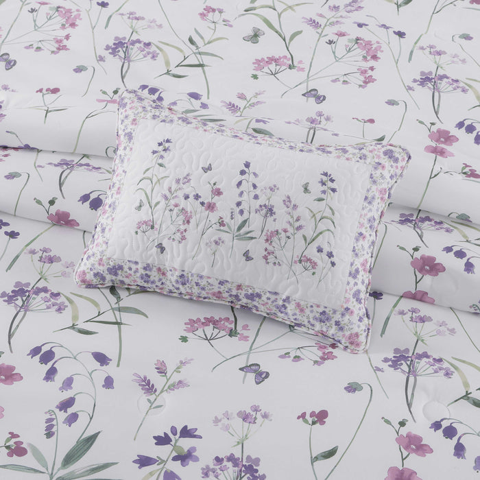 Nola Lilac Boudoir Decorative Throw Pillow 19" x 13" Throw Pillows By J. Queen New York