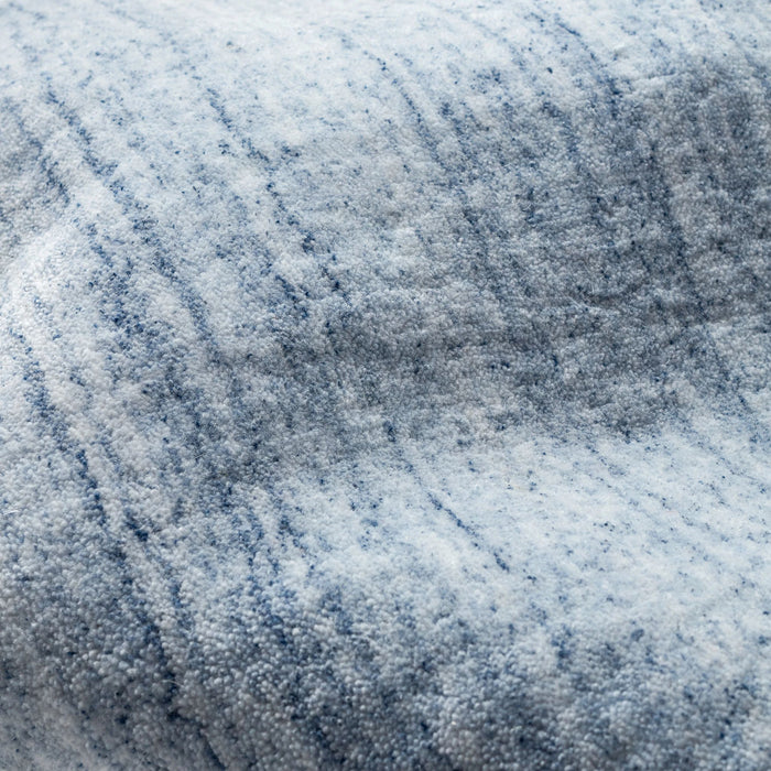Nordic Blue Hand Loom Knotted Performance Rug Rug By Annie Selke