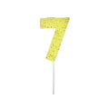 Number Candle 7 (Yellow)