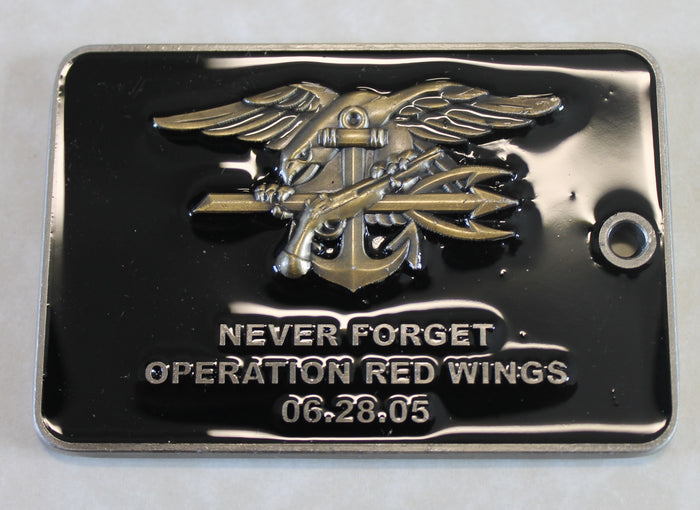 Operation RED WINGS 6-28-05 Never Forget Turbine 33 SDTV01 Navy SEAL / Army 160th SOAR Challenge Coin