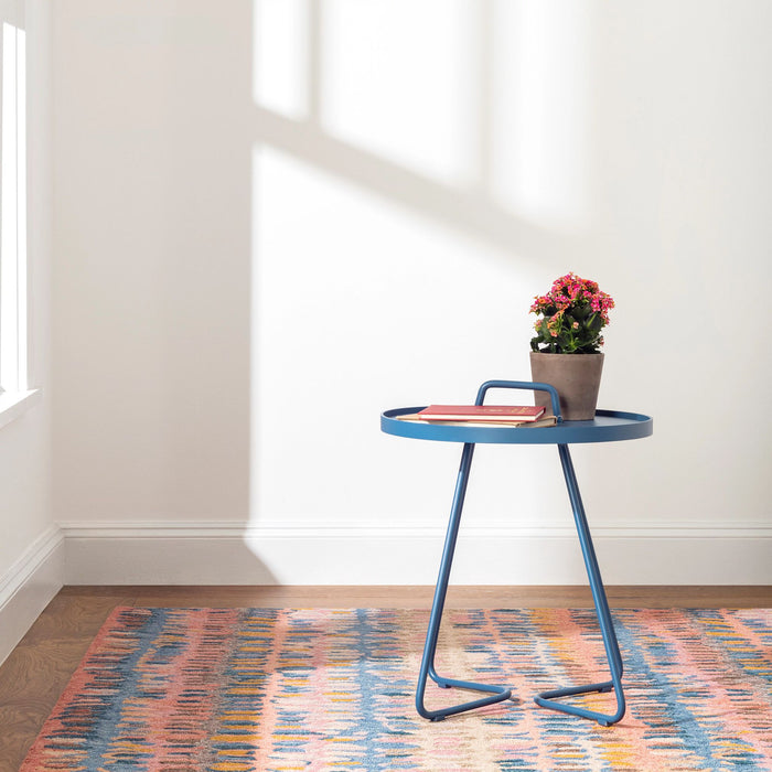 Paint Chip Coral Hand Micro Hooked Wool Rug Rug By Annie Selke