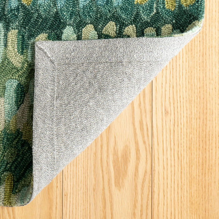 Paint Chip Moss Hand Micro Hooked Wool Rug Rug By Annie Selke