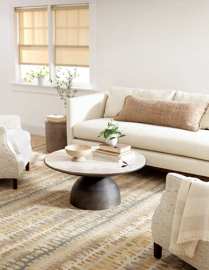 Paint Chip Natural Hand Micro Hooked Wool Rug Rug By Annie Selke