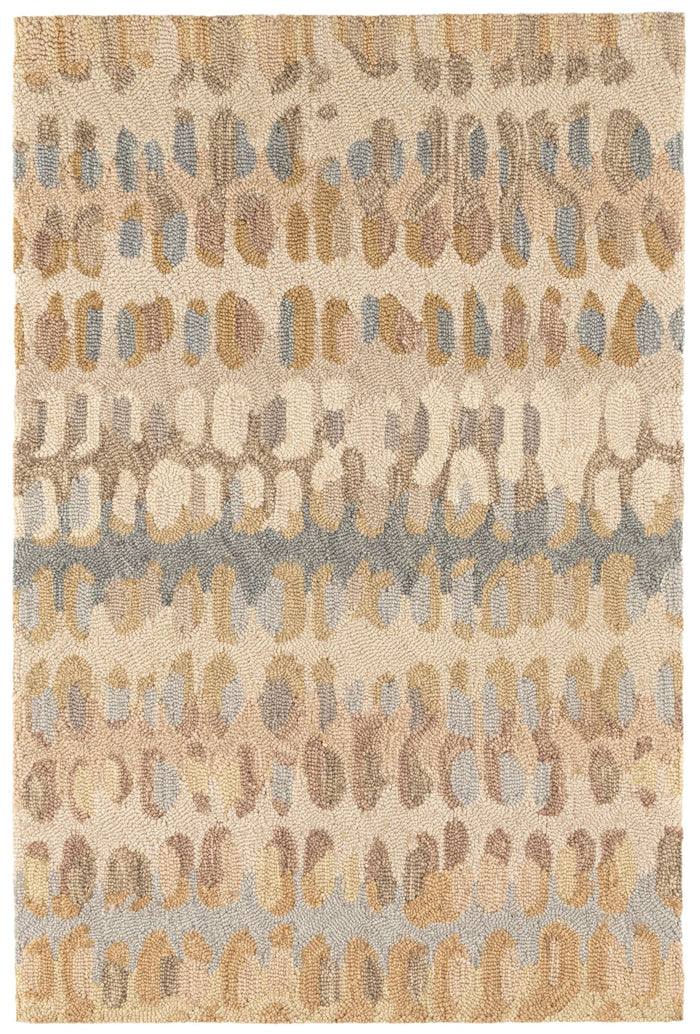 Paint Chip Natural Hand Micro Hooked Wool Rug Rug By Annie Selke