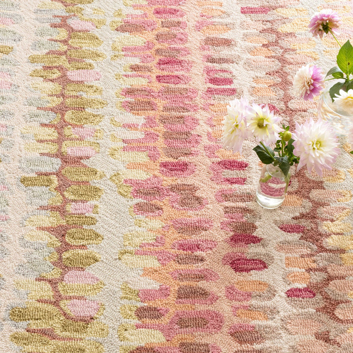Paint Chip Pastel Hand Micro Hooked Wool Rug Rug By Annie Selke