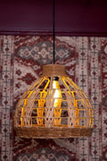 Palm Leaf Bamboo Lamp Shade D35cm x H30cm (D)