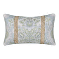 Pasadena Chambray Boudoir Decorative Throw Pillow 21" x 14" Throw Pillows By J. Queen New York