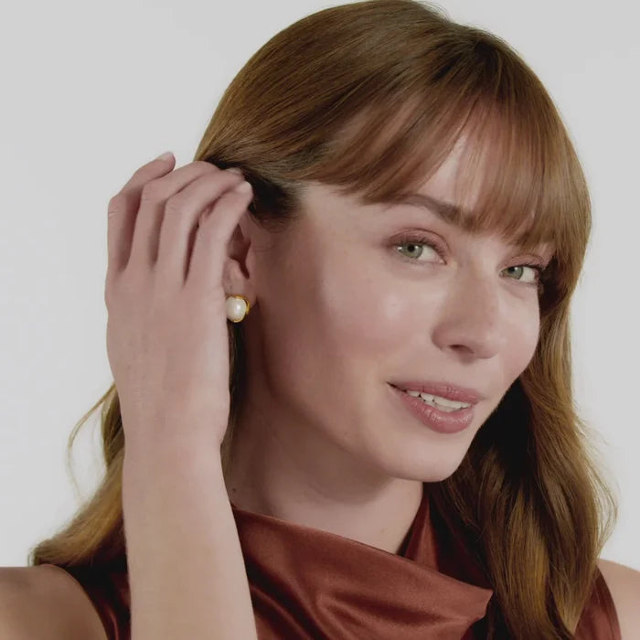 Julie Vos Penelope Stud Earrings- La Petite Maison