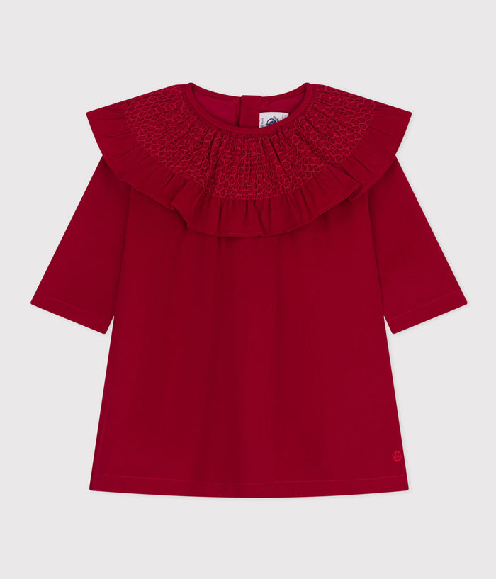 Petit Bateau Red Corduroy Dress