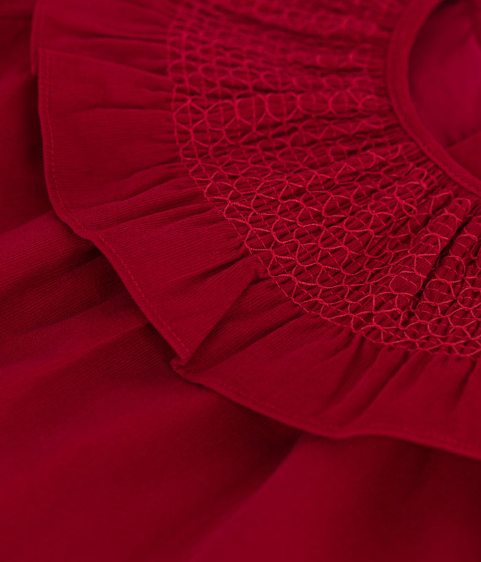 Petit Bateau Red Corduroy Dress