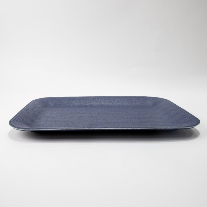 PLASTIC TRAY MEDIUM BRAID NAVY 44CMX33CM (202107463)