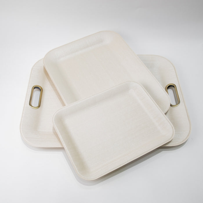 PLASTIC TRAY MEDIUM SILK IVORY 44CMX33CM (202107483)