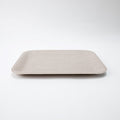 PLASTIC TRAY SMALL BRAID LATTE 33CMX25CM (202107456)