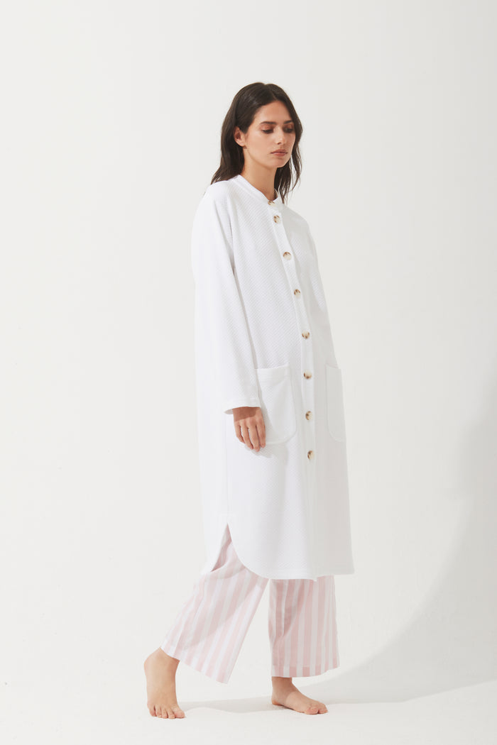 Pluto Shelly White Robe