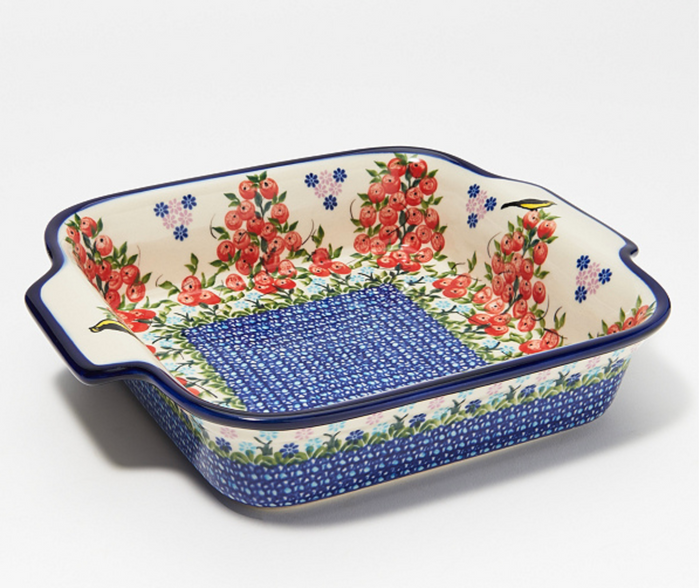 Polish Pottery Square Baker - 9x9 Bakeware