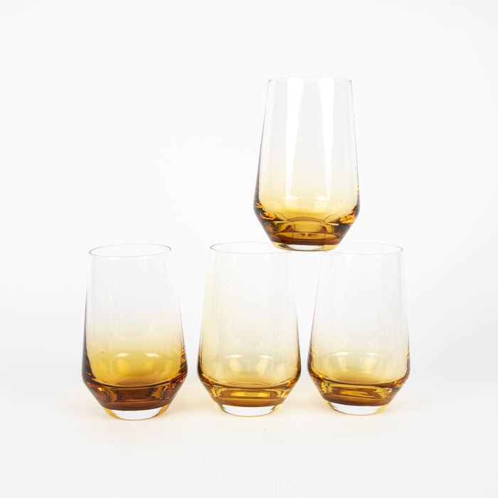 PRISM 4PCS HIGHBALL TUMBLER AMBER (202016462)