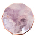 purple watercolor paper plates