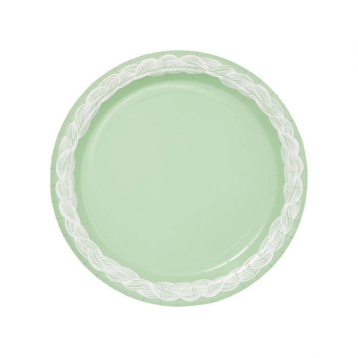 Queen of Needlepoint Dinner Mint Jasperware Paper Plate - 8 pack
