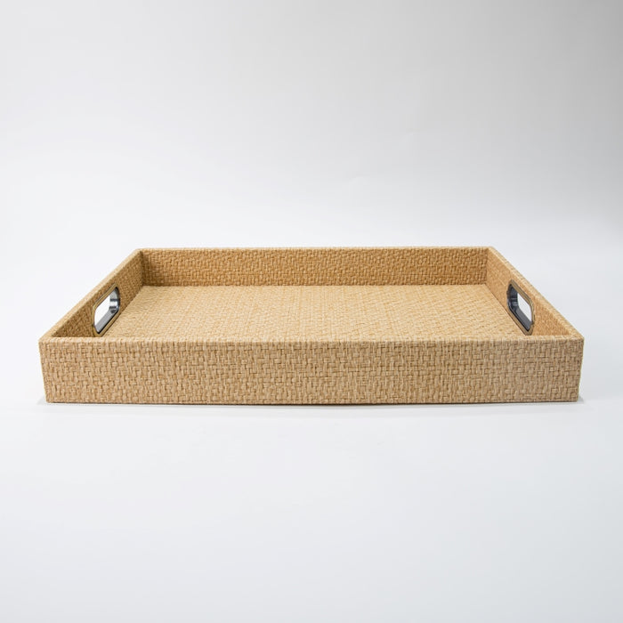 RECT.TRAY W/H RAFYA YELLOW 45CMX33CM (202107465)
